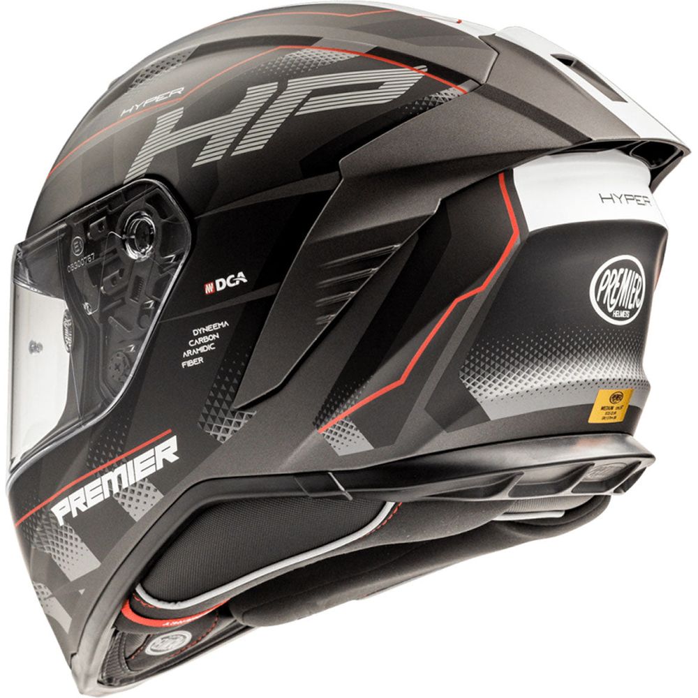 Premier Hyper HP 92 Full Face Helmet Black / Red (Image 2) - ThrottleChimp