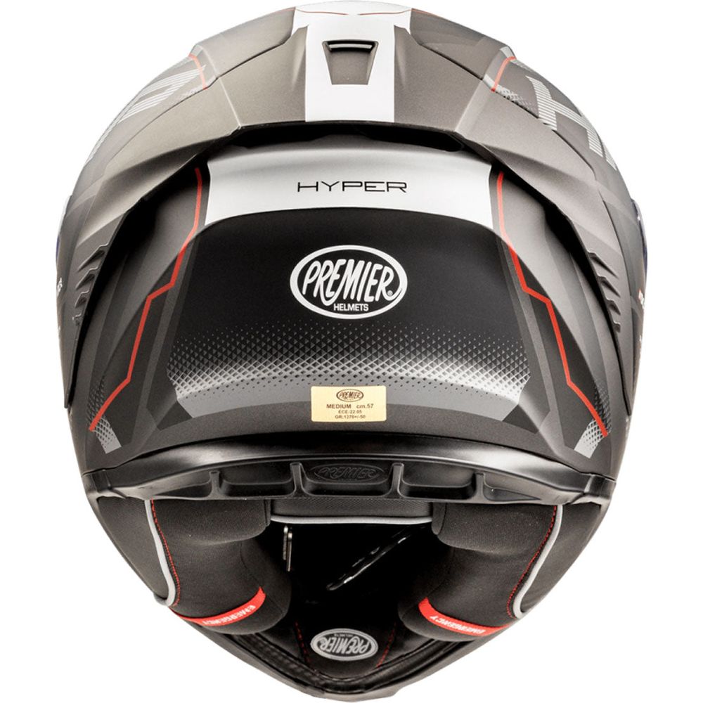 Premier Hyper HP 92 Full Face Helmet Black / Red (Image 4) - ThrottleChimp