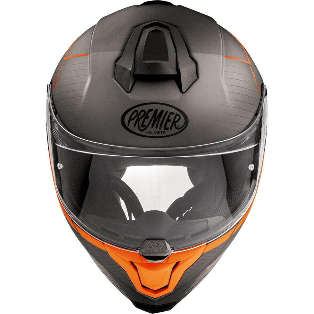 Premier Hyper RS 93 Full Face Helmet Black / Orange (Image 2) - ThrottleChimp