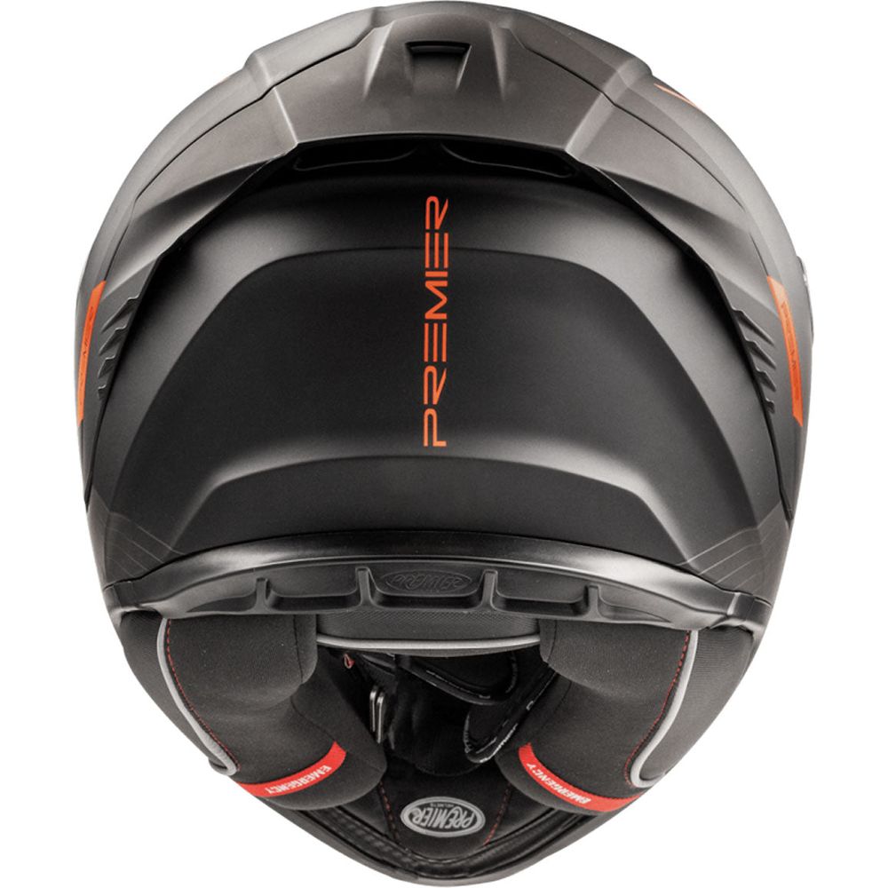 Premier Hyper RS 93 Full Face Helmet Black / Orange (Image 5) - ThrottleChimp