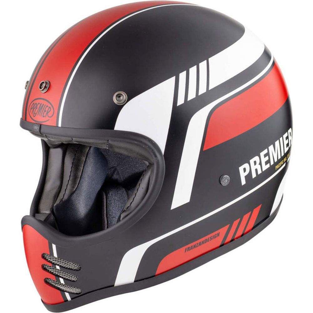 Premier MX BL 92 Full Face Helmet Black / Red - ThrottleChimp