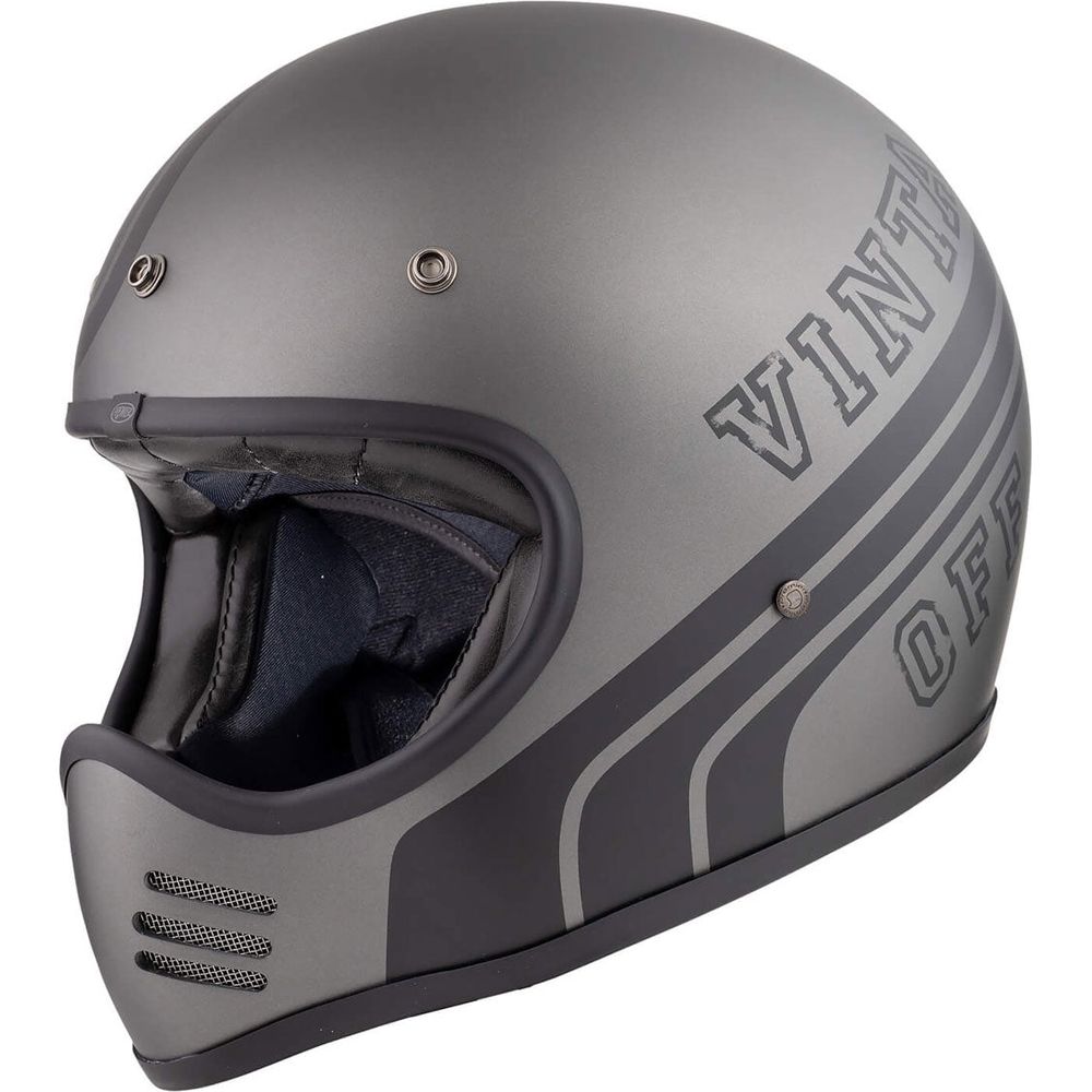 Premier MX BTR 17 Full Face Helmet Gunmetal - ThrottleChimp