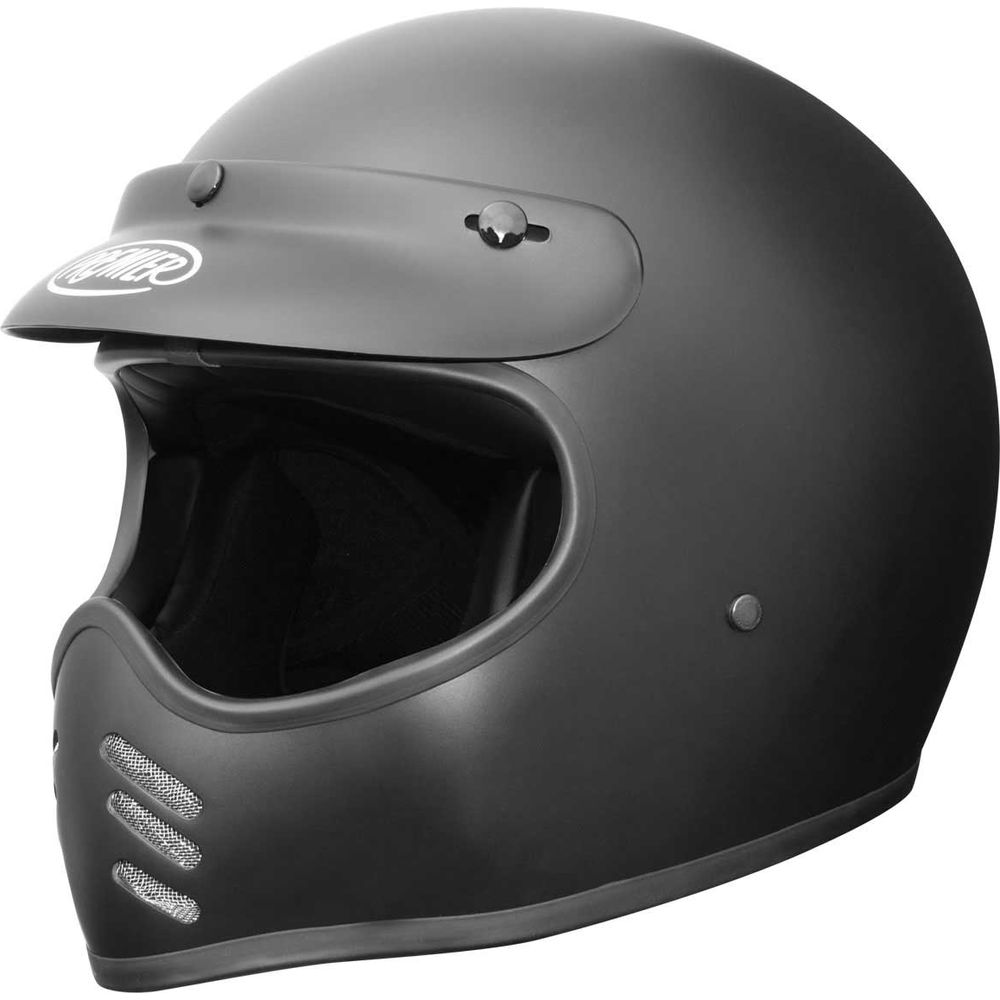 Premier MX U9 Full Face Helmet Matt Black - ThrottleChimp