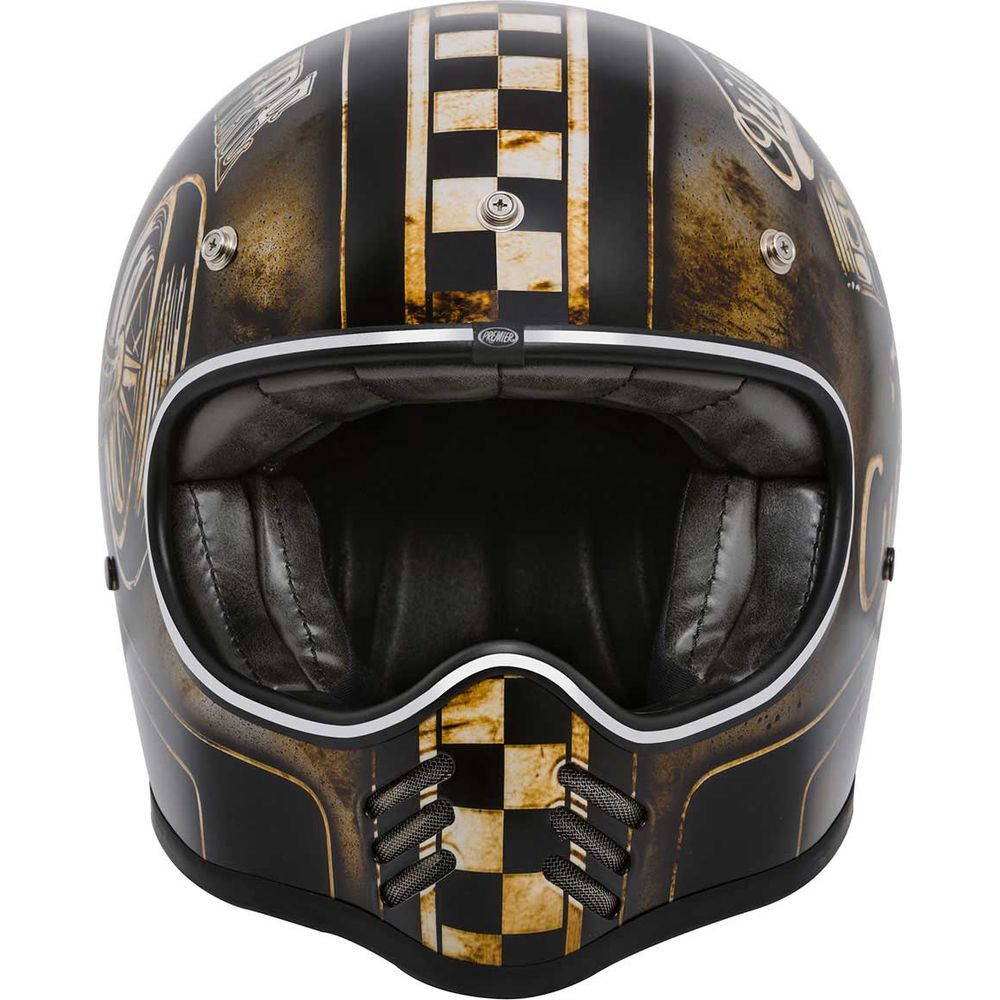 Premier MX OP 9 Full Face Helmet Rust (Image 2) - ThrottleChimp