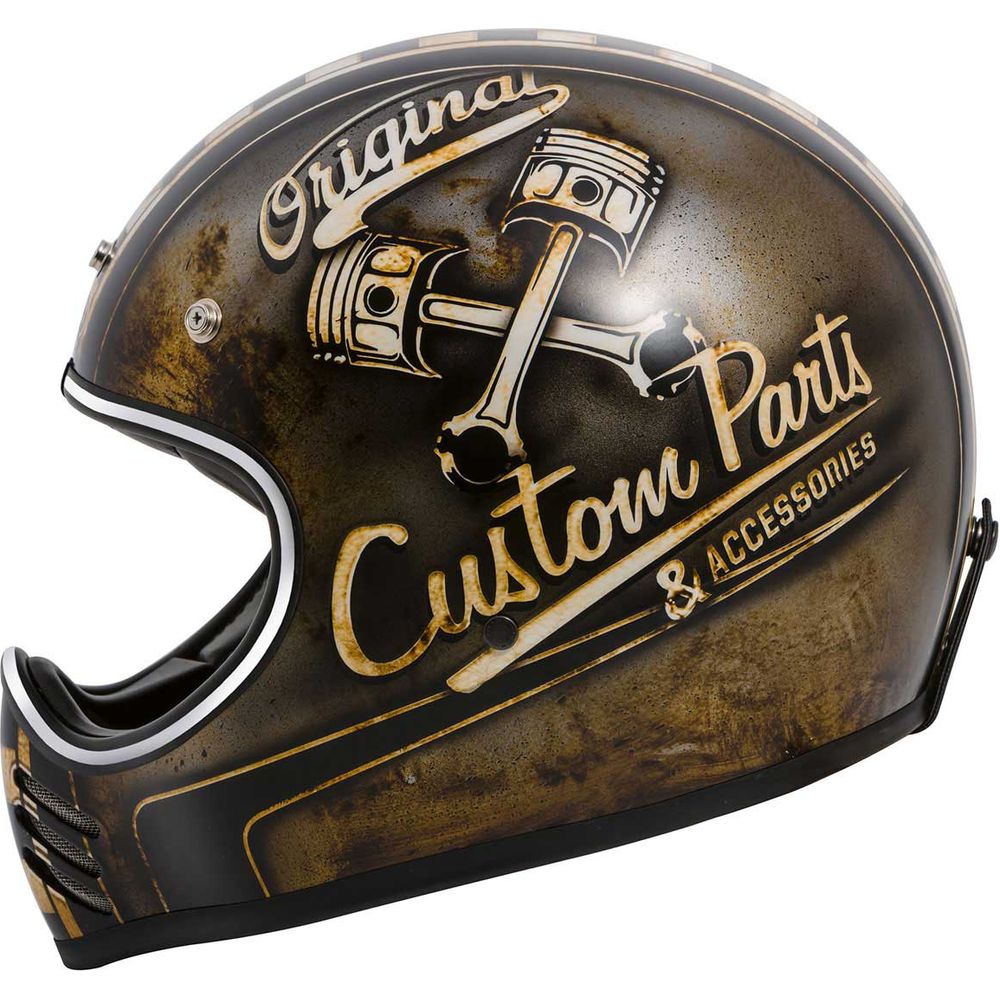 Premier MX OP 9 Full Face Helmet Rust (Image 3) - ThrottleChimp