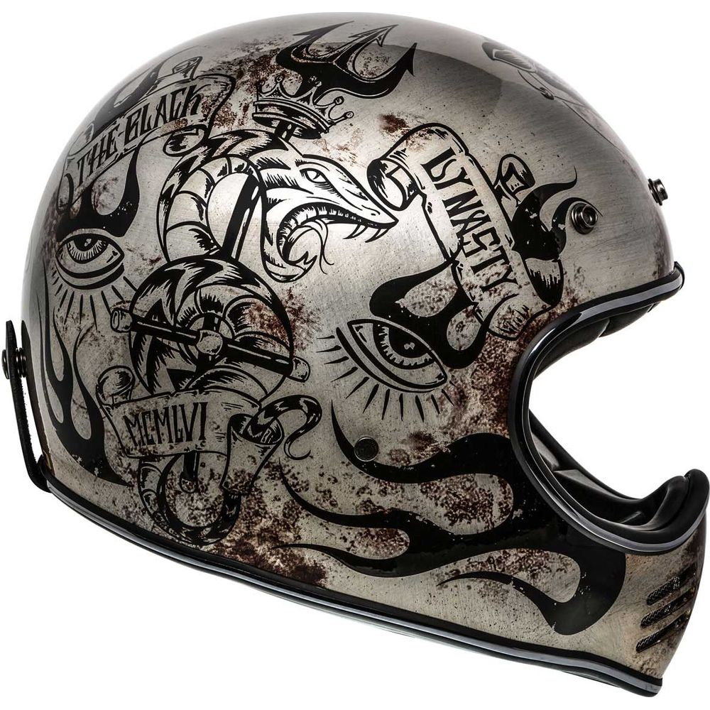 Premier MX BD Full Face Helmet Titanium (Image 3) - ThrottleChimp