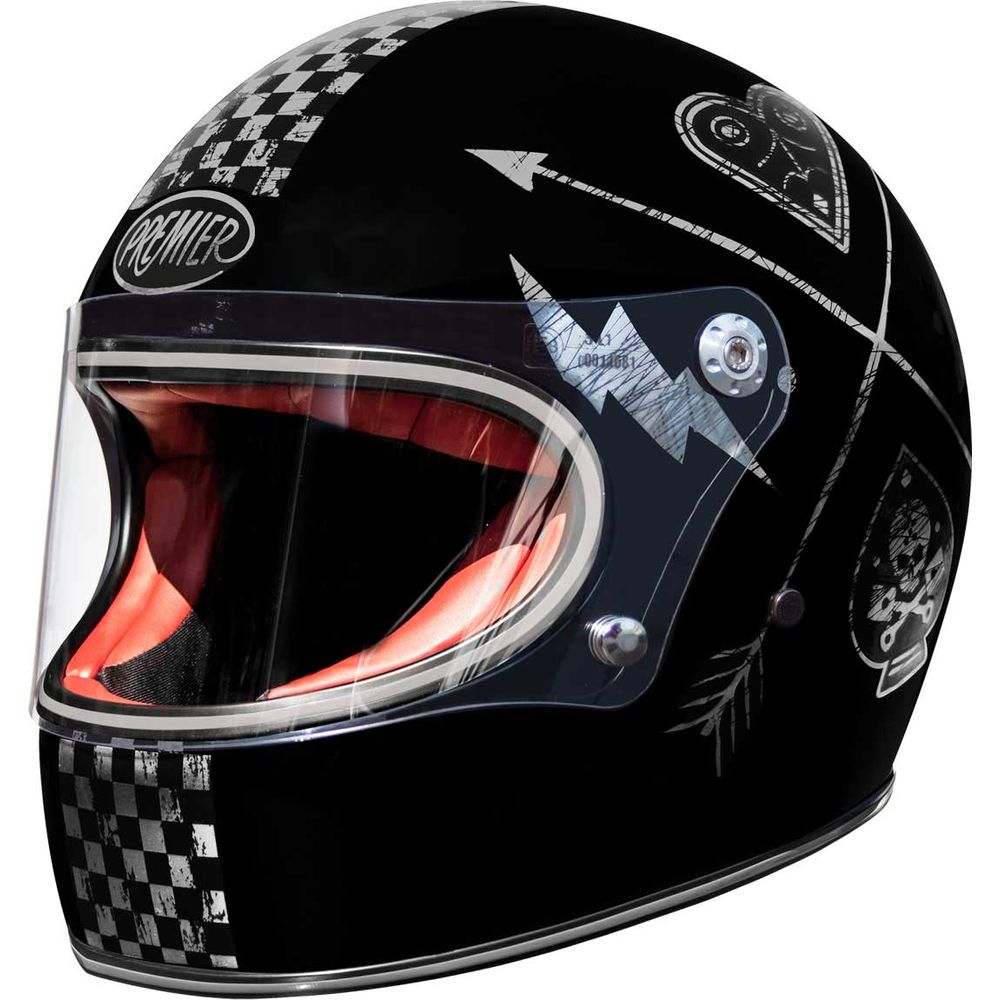 Premier Trophy NX Full Face Helmet Silver / Chrome - ThrottleChimp