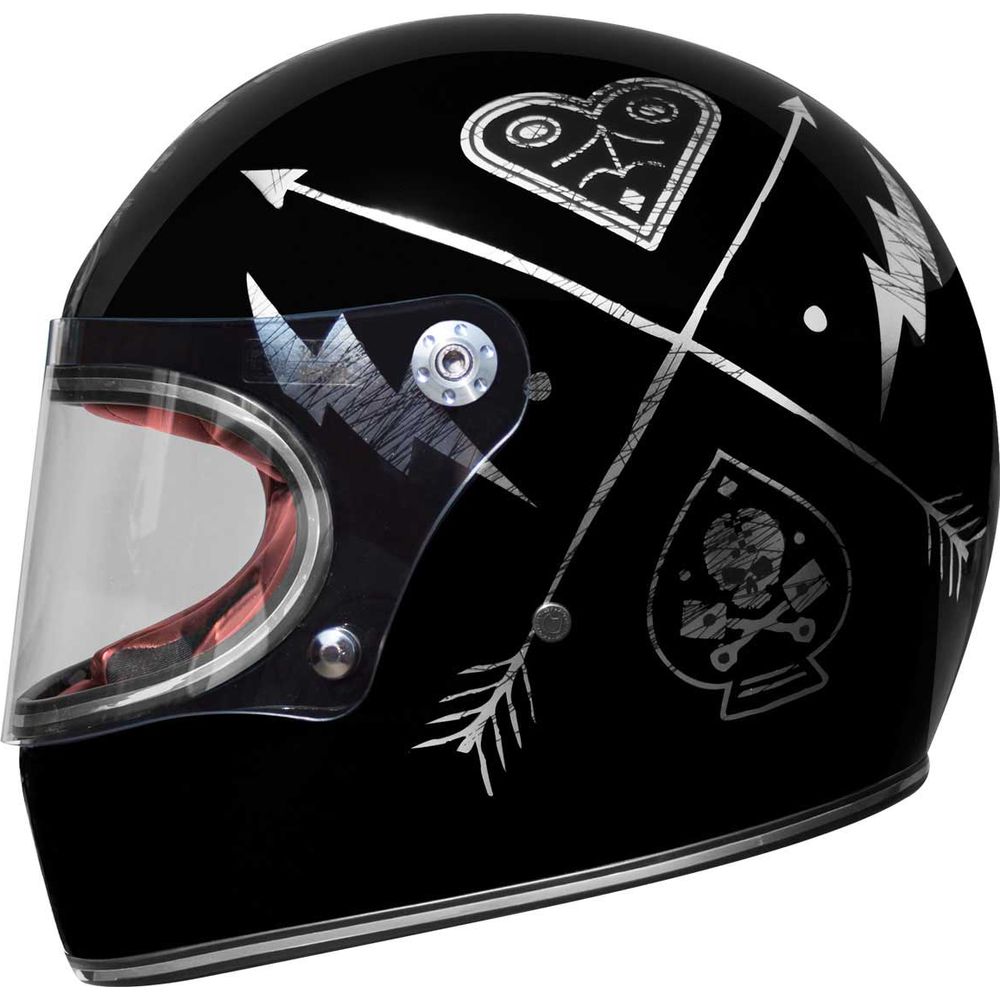 Premier Trophy NX Full Face Helmet Silver / Chrome (Image 2) - ThrottleChimp