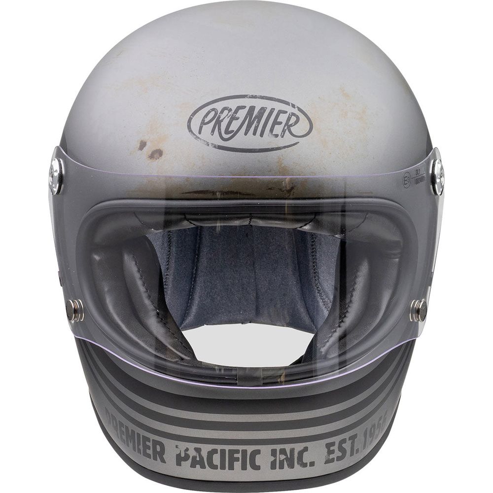 Premier Trophy BTR 17 Full Face Helmet Gunmetal (Image 4) - ThrottleChimp