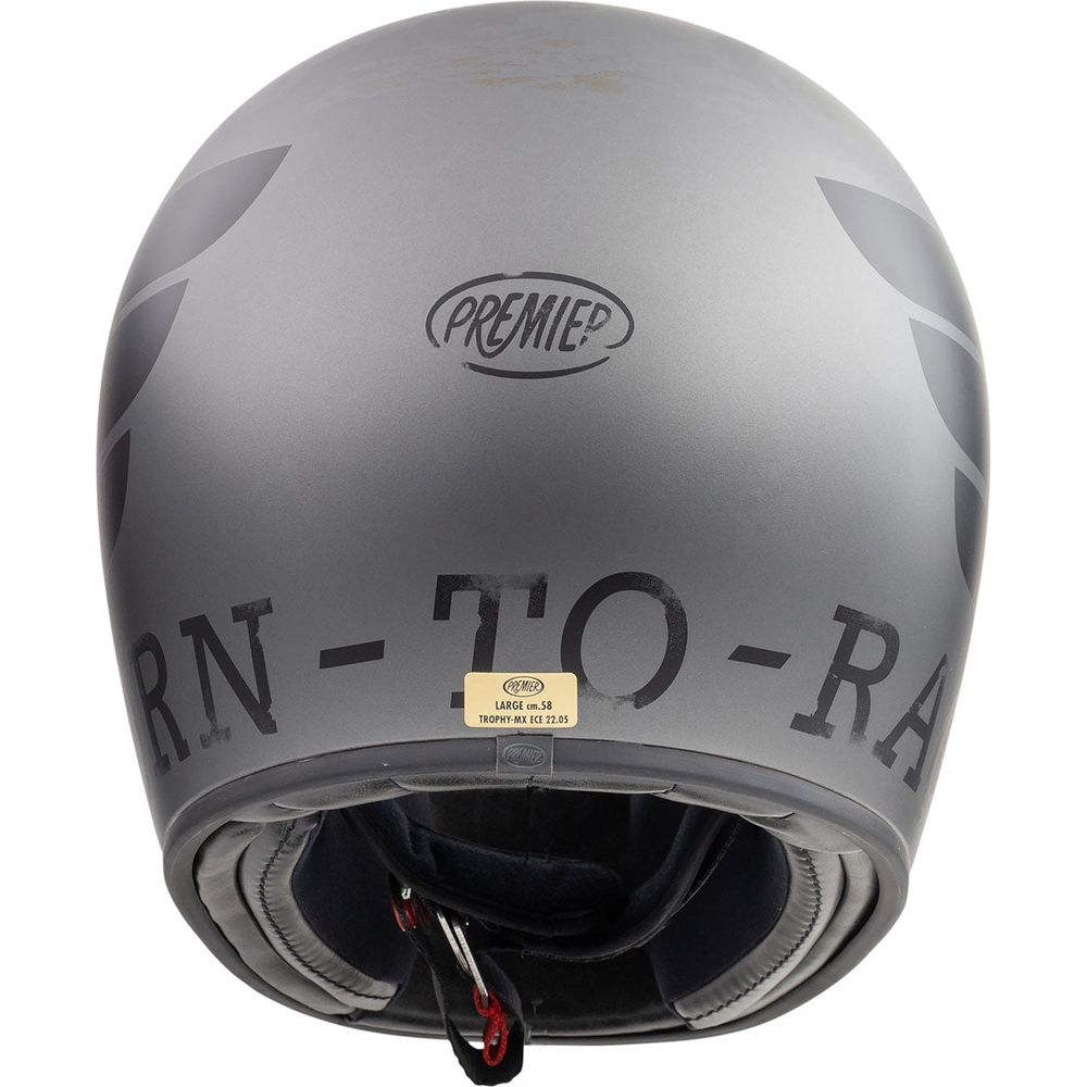 Premier Trophy BTR 17 Full Face Helmet Gunmetal (Image 5) - ThrottleChimp