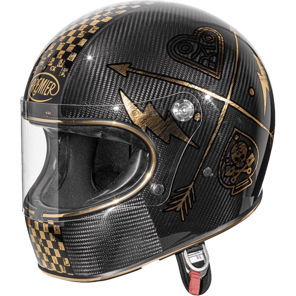 Premier Trophy NX Full Face Helmet Carbon / Gold - ThrottleChimp