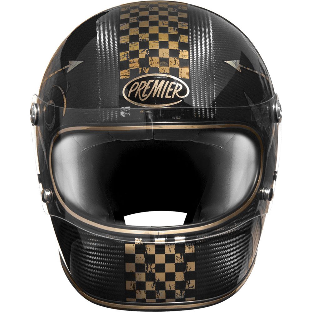 Premier Trophy NX Full Face Helmet Carbon / Gold (Image 2) - ThrottleChimp