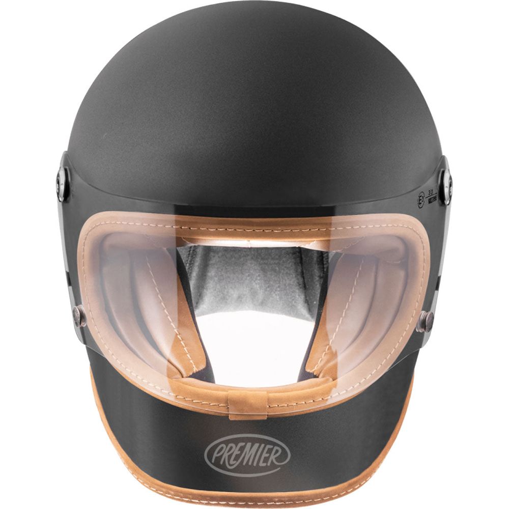 Premier Trophy Platinum Edition U9 Full Face Helmet Matt Black (Image 2) - ThrottleChimp