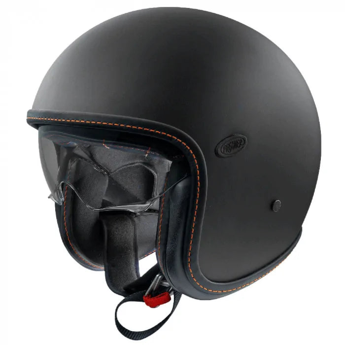 Premier Vintage Platinum Edition U9 OS Open Face Helmet Black - ThrottleChimp