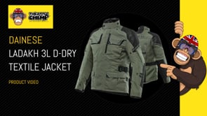 Dainese Ladakh 3L D-Dry All Weather Touring Textile Jacket Army Green / Black FREE 1 YEAR Returns, FREE UK Delivery | ThrottleChimp