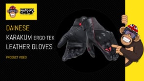 Dainese Karakum Ergo-Tek Magic Connection Summer Leather Gloves Black (Video 9) - ThrottleChimp