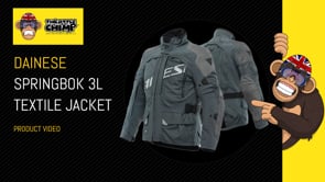 Dainese Springbok 3L Absoluteshell All Weather Textile Jacket Iron-Gate Grey (Video 16) - ThrottleChimp