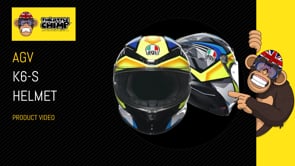 AGV K6-S Enhance Full Face Helmet Matt Grey / Fluo Yellow (Video 9) - ThrottleChimp
