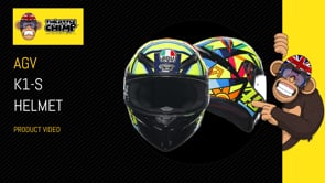 AGV K1-S Sling Full Face Helmet Black / Red (Video 9) - ThrottleChimp