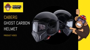 Caberg Ghost Open Face Helmet Carbon FREE 1 YEAR Returns, FREE UK Delivery | ThrottleChimp