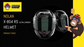 Nolan X-804 RS Ultra Carbon Hot Lap Full Face Helmet Carbon / White (Video 2) - ThrottleChimp