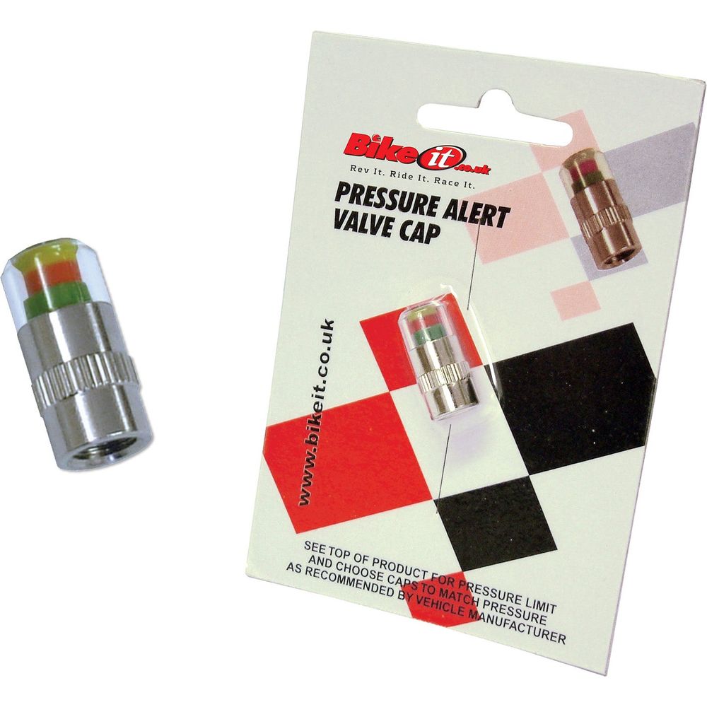 Bike It Pressure Alert Valve Cap 32-34 PSI Range - ThrottleChimp