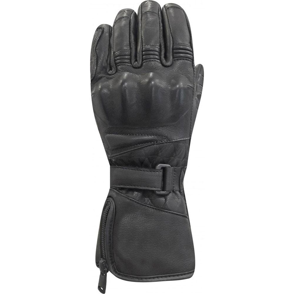 Racer (France) Bella Winter 2 Ladies Leather Gloves Black - ThrottleChimp