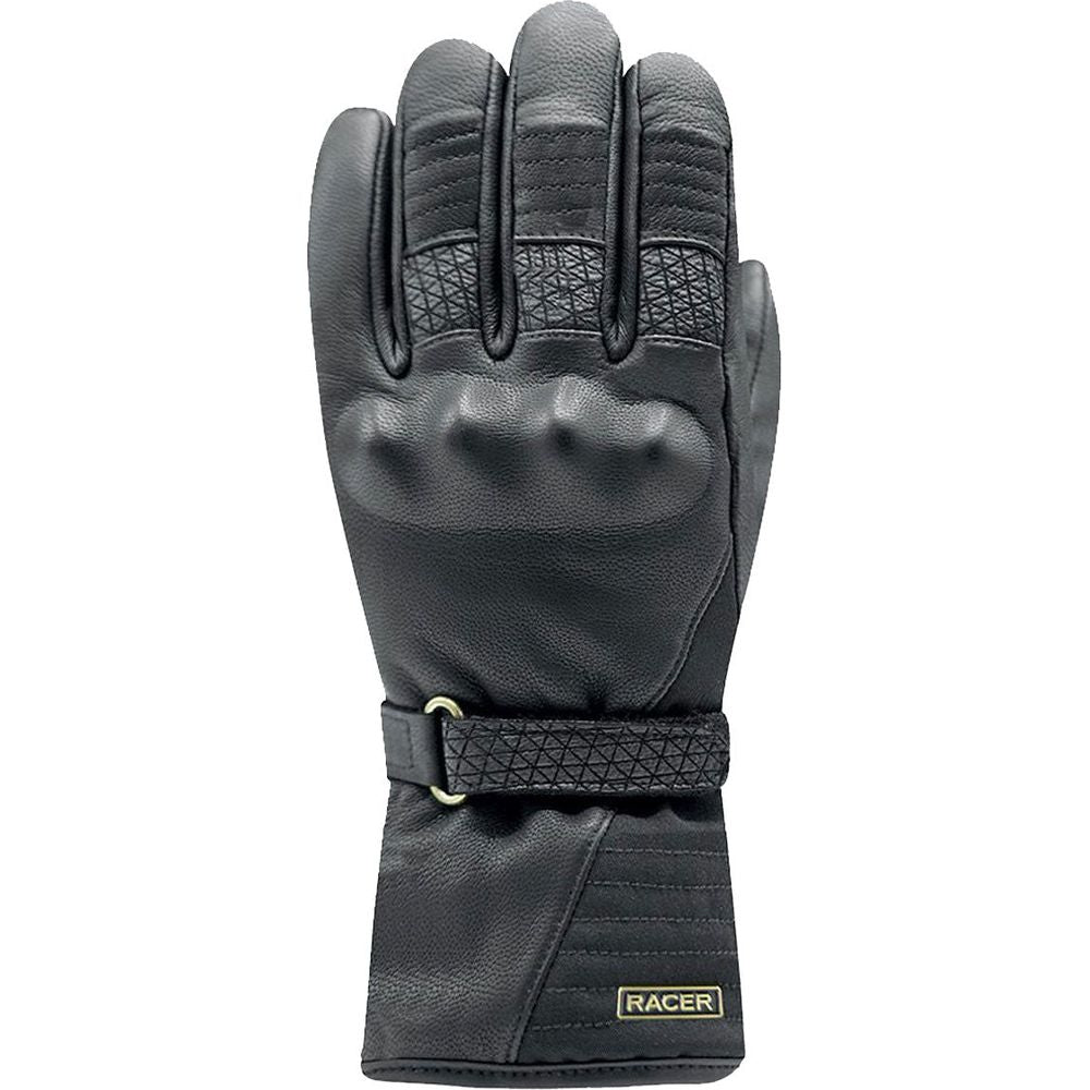 Racer (France) Bella Winter 3 Ladies Leather Gloves Black - ThrottleChimp