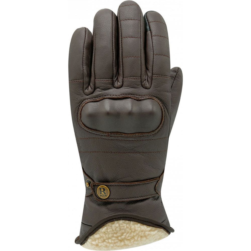 Racer (France) Flynn 3 Winter Leather Gloves Brown - ThrottleChimp