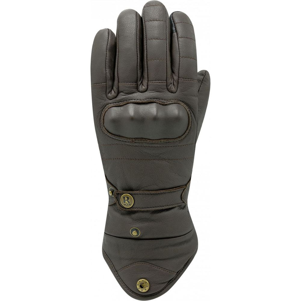 Racer (France) Flynn 3 Winter Leather Gloves Brown (Image 2) - ThrottleChimp