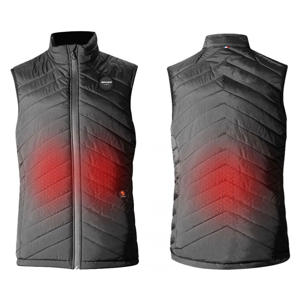 Racer (France) IWarm Jacket Heated Gilet Black (Image 3) - ThrottleChimp