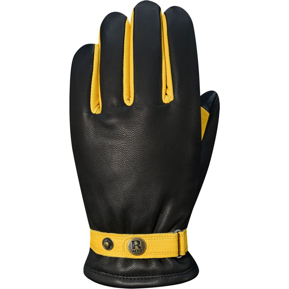 Racer (France) Legacy Leather Gloves Black / Gold - ThrottleChimp