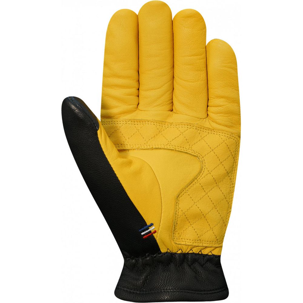 Racer (France) Legacy Leather Gloves Black / Gold (Image 2) - ThrottleChimp