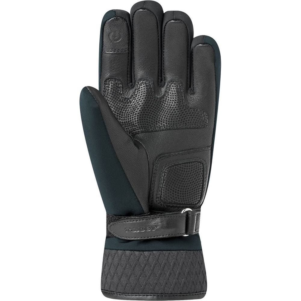 Racer (France) Sara Ladies Textile Gloves Black / Navy (Image 2) - ThrottleChimp