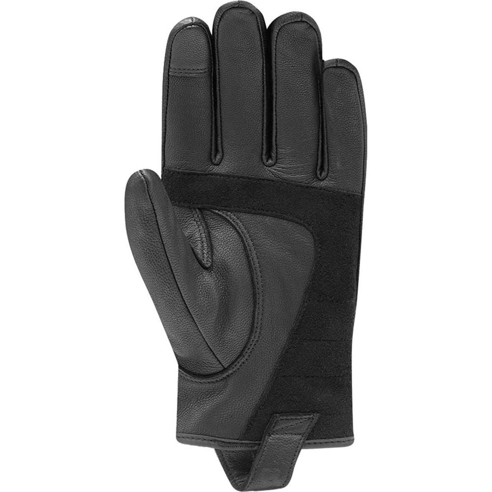 Racer (France) Tuxedo Summer Leather Gloves Black / Black (Image 2) - ThrottleChimp