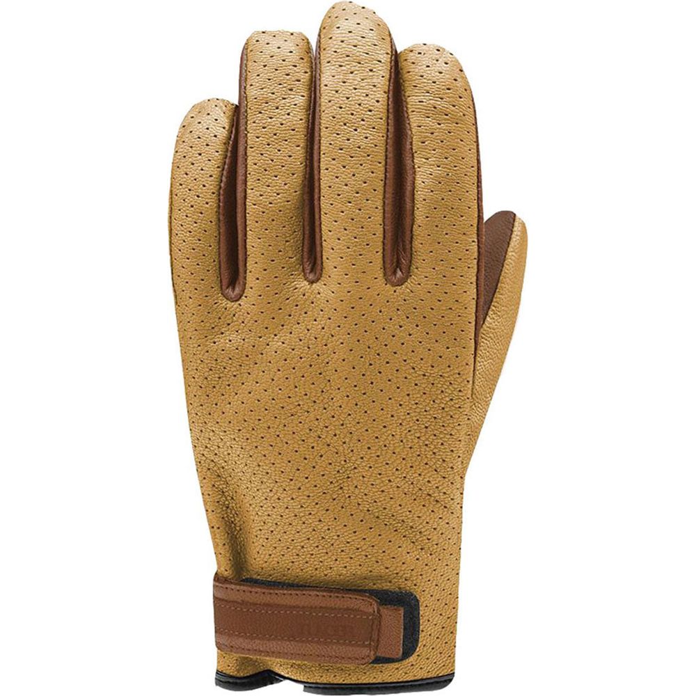 Racer (France) Tuxedo Summer Leather Gloves Tan - ThrottleChimp