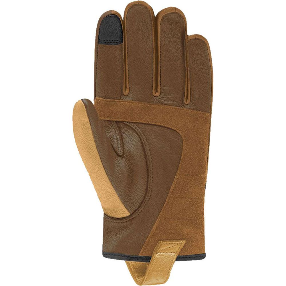 Racer (France) Tuxedo Summer Leather Gloves Tan (Image 2) - ThrottleChimp