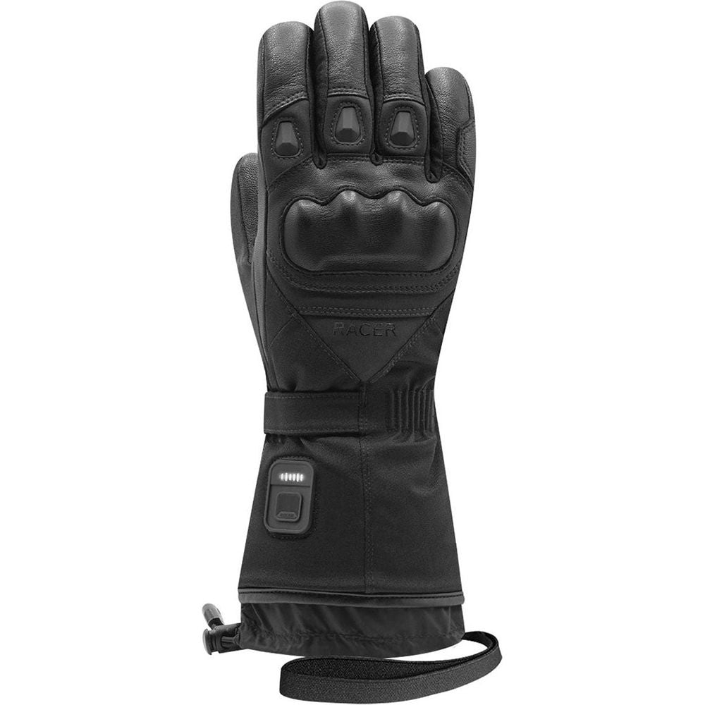 Racer (France) Heat 5 Heated Leather Gloves Black (Image 2) - ThrottleChimp