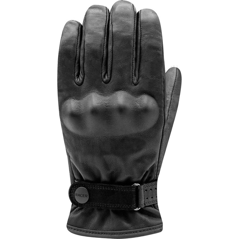 Racer (France) Resident 2 Leather Gloves Black - ThrottleChimp