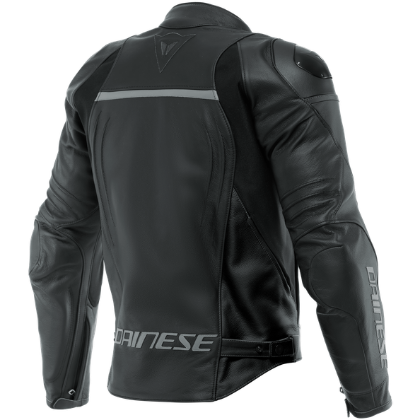 Dainese Racing 4 Leather Jacket Black / Black FREE 1 YEAR Returns, FREE UK Delivery | ThrottleChimp