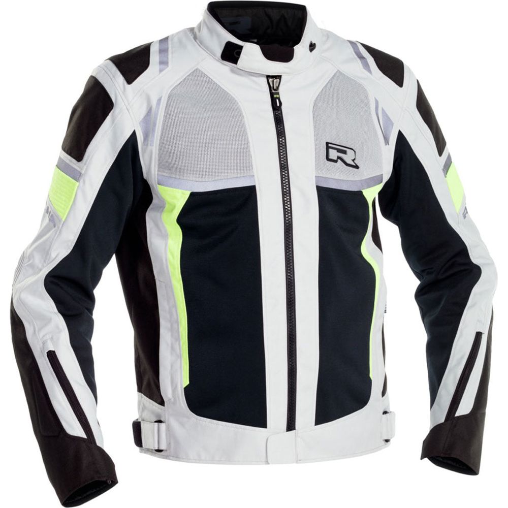 Richa Airstorm Waterproof Textile Jacket Grey / Fluo - ThrottleChimp