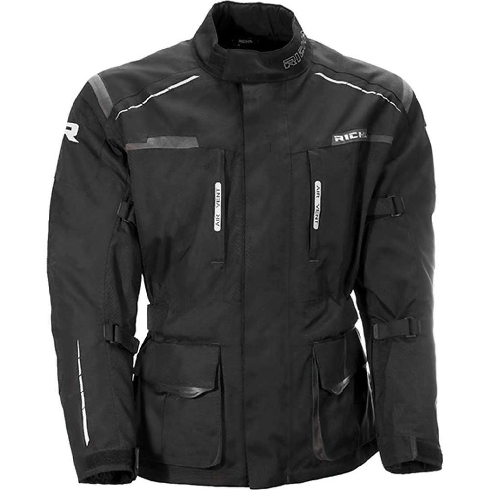 Richa Axel Textile Jacket Black / Grey - ThrottleChimp