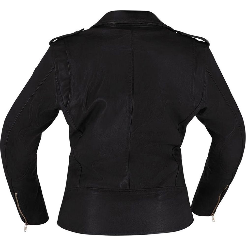 Richa Brighton Ladies Leather Jacket Black FREE 1 YEAR Returns, FREE UK Delivery | ThrottleChimp