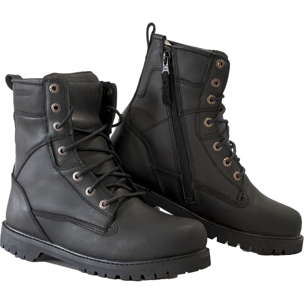 Richa Brookland Leather Boots Black FREE 1 YEAR Returns, FREE UK Delivery | ThrottleChimp