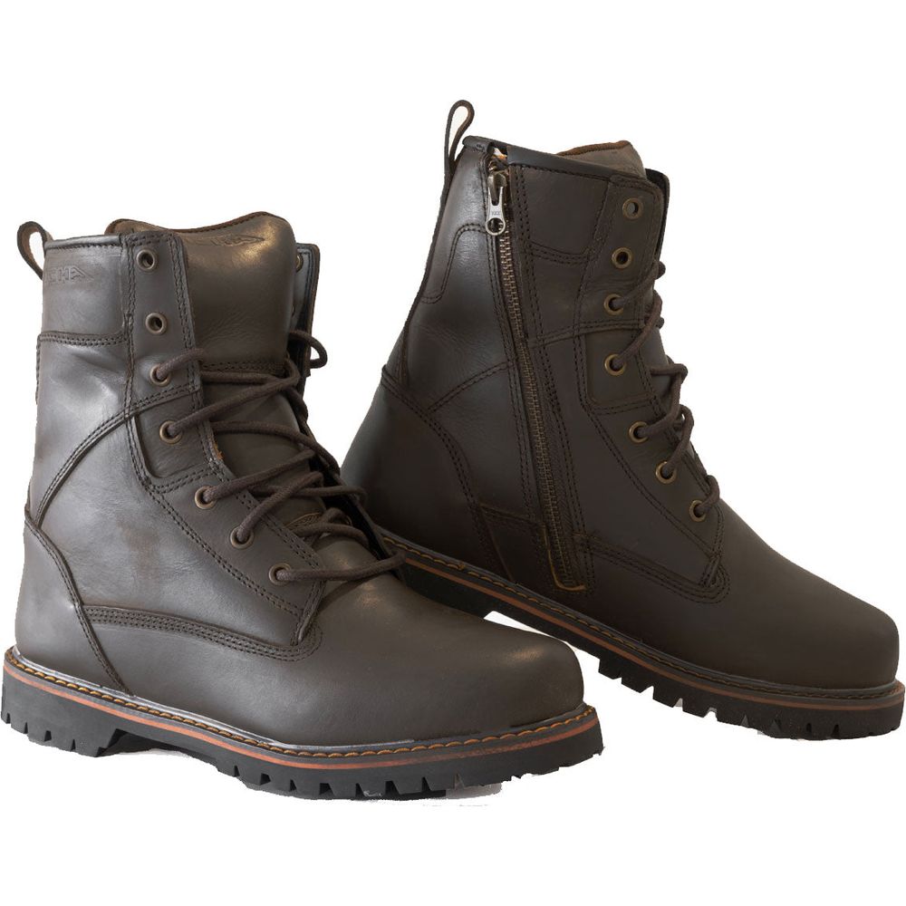 Richa Brookland Leather Boots Rust FREE 1 YEAR Returns, FREE UK Delivery | ThrottleChimp