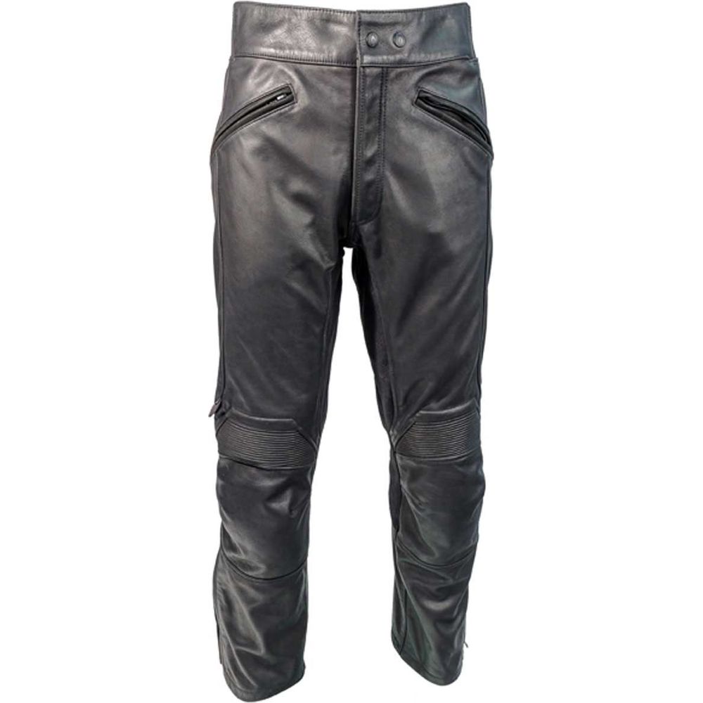 Richa Cafe Leather Trouser Black - ThrottleChimp