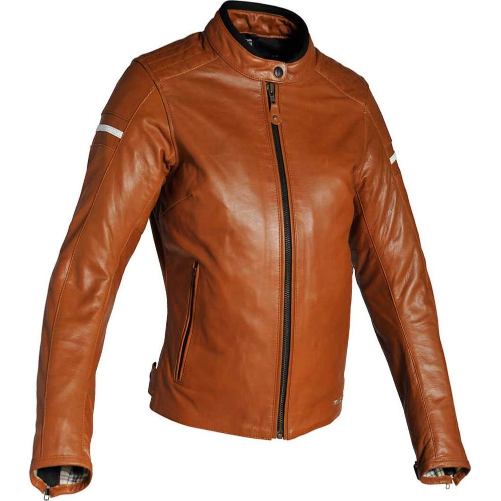 Richa Daytona Ladies Leather Jacket Cognac - ThrottleChimp