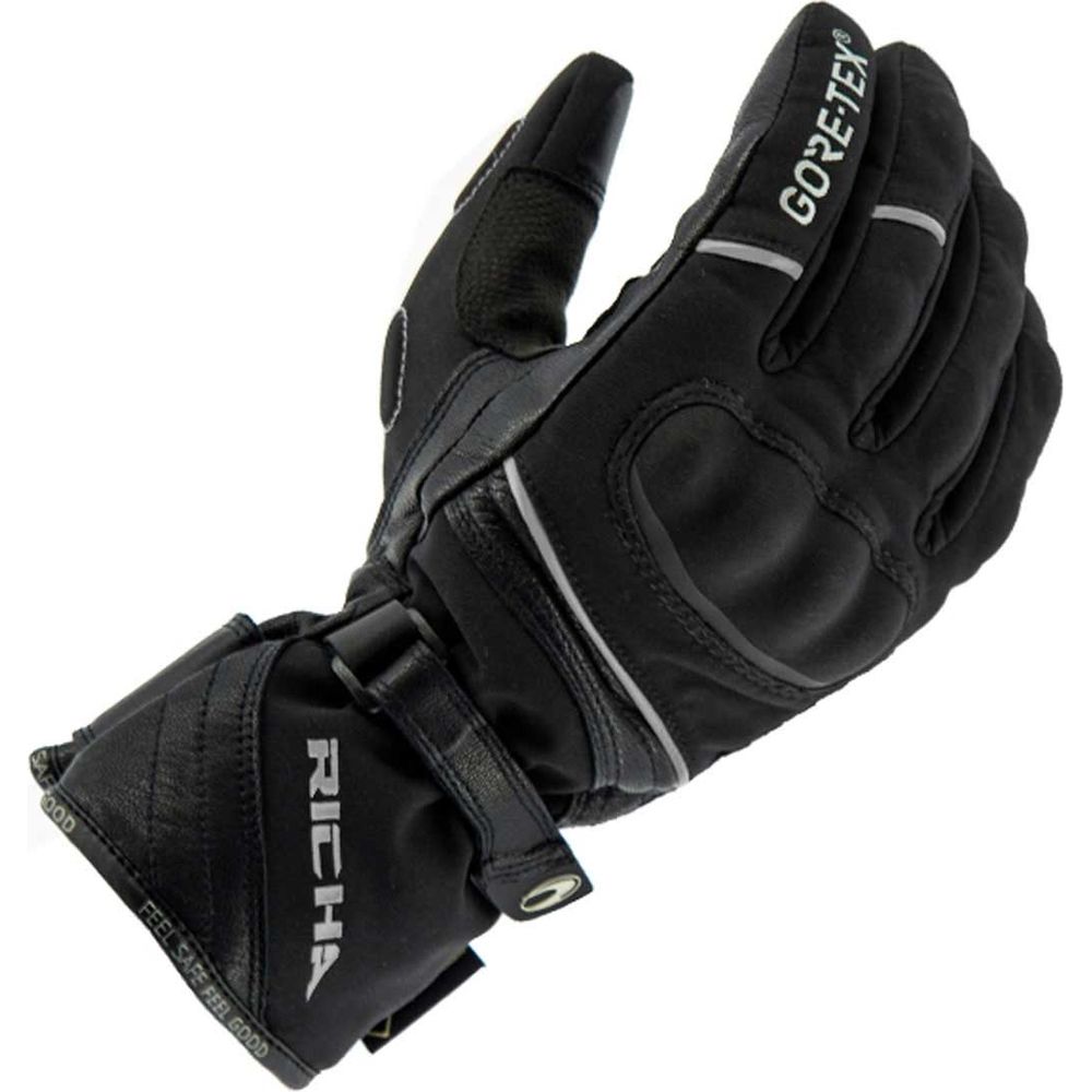 Richa Diana Ladies Gore-Tex Gloves Black FREE 1 YEAR Returns, FREE UK Delivery | ThrottleChimp