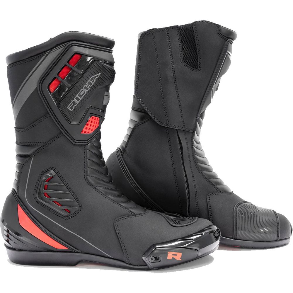 Richa Drift Evo Boots Black / Red / Grey - ThrottleChimp