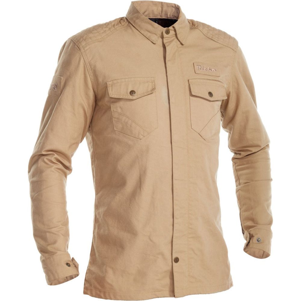 Richa Hamada Protective Overshirt Camel - ThrottleChimp